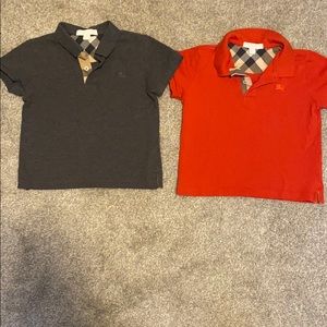 2 Burberry polo shirts(In great condition)